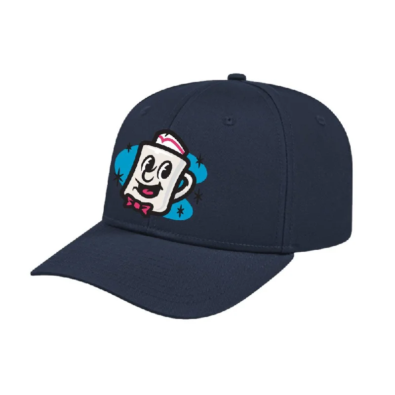 Men's hats cozy gray-Somerset Patriots Youth Navy Structured Poly Cotton Jersey Diners Coffee Mug Snap Back Cap