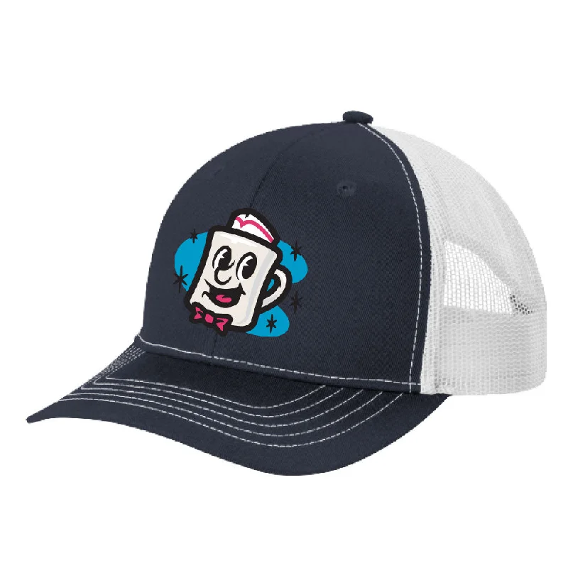 Men's hats lightweight black-Somerset Patriots Youth Navy White Jersey Diners Coffee Mug Snap Back Trucker Cap