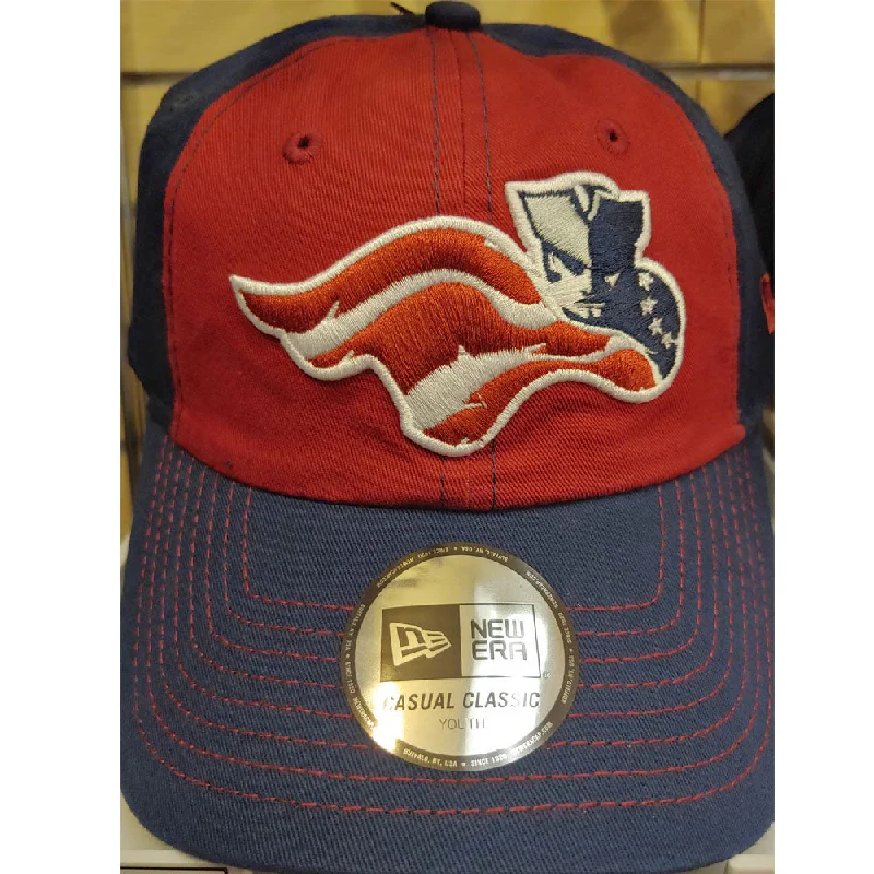 Men's hats everyday gray-Somerset Patriots Youth New Era Team Clutch Adjustable Red Navy Cap