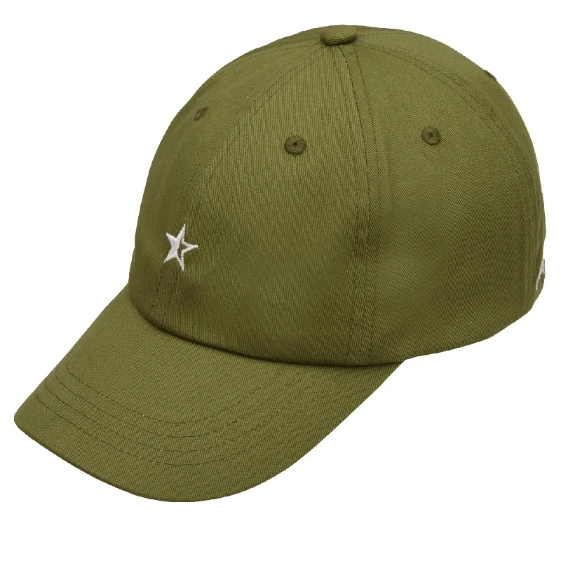 Men's hats everyday green-Sounder Star Logo Cap Olive/Off White - 2024