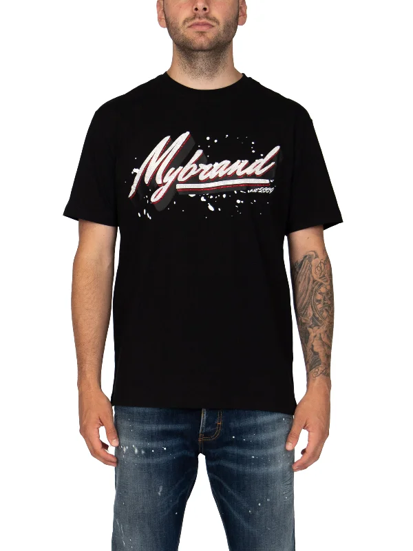 Men's T-shirts lightweight green-Spotted MYBRAND | BLACK