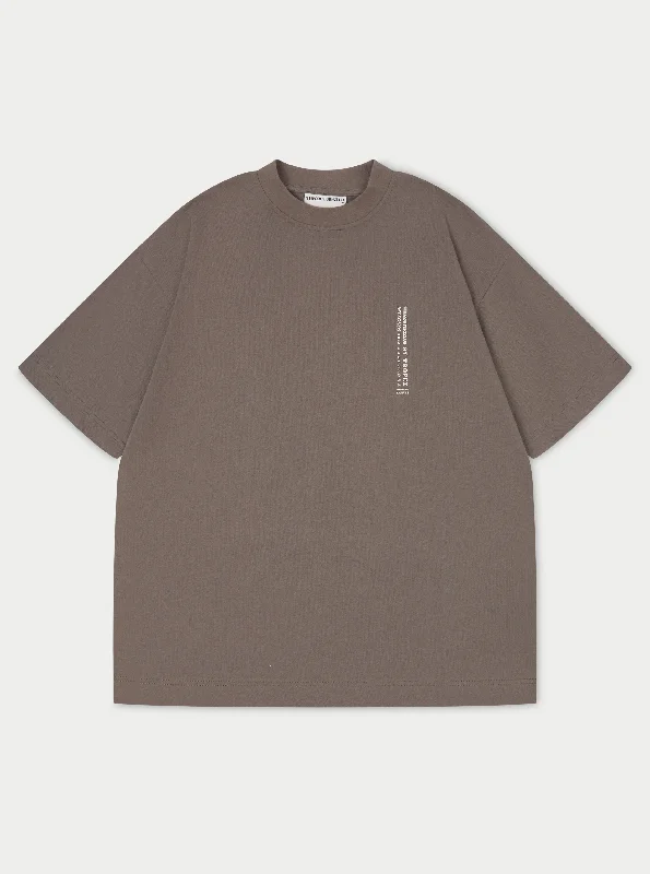 Men's T-shirts soft tan-SUMMER TOUR T-SHIRT - COFFEE