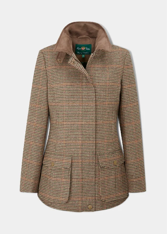 Men's polo shirts casual green-Surrey Ladies Tweed Coat In Sycamore - Regular Fit