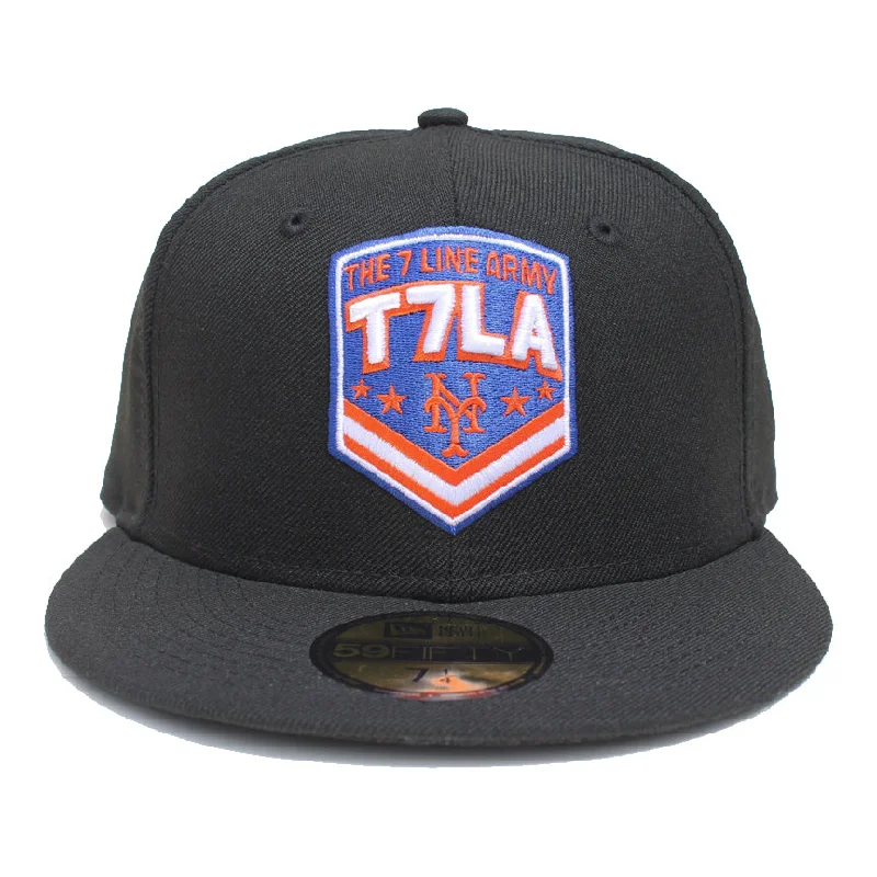 Men's hats everyday tan-T7LA x METS Black - New Era Fitted