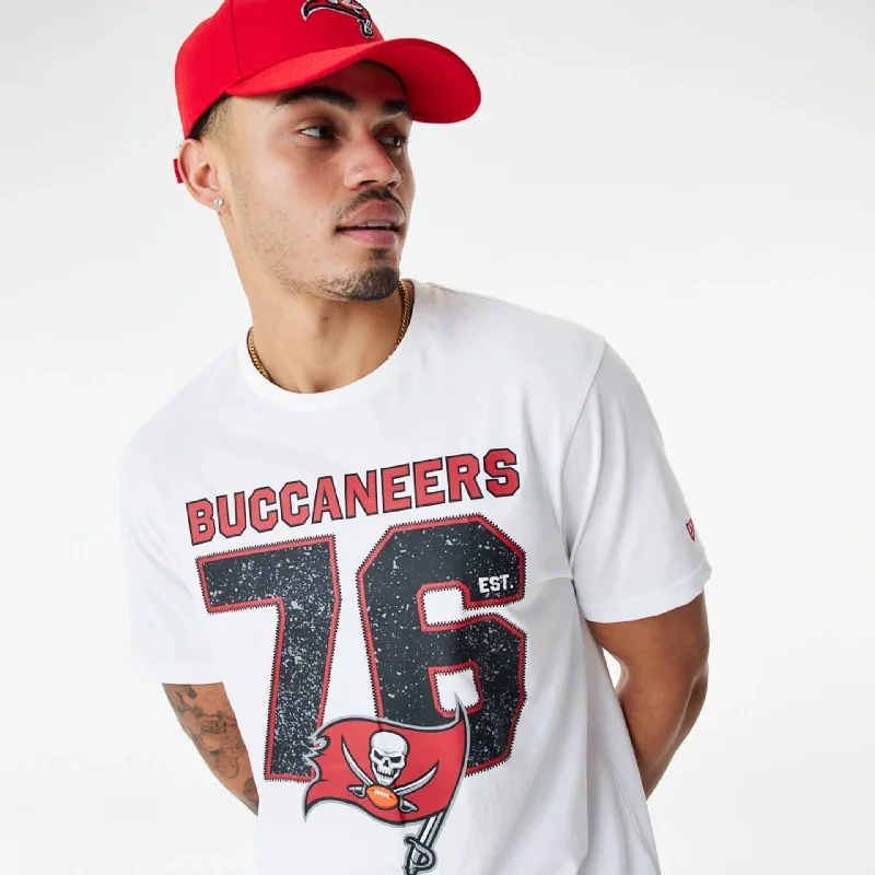 Men's T-shirts lightweight white-Tampa Bay Buccaneers NFL Wordmark White T-Shirt