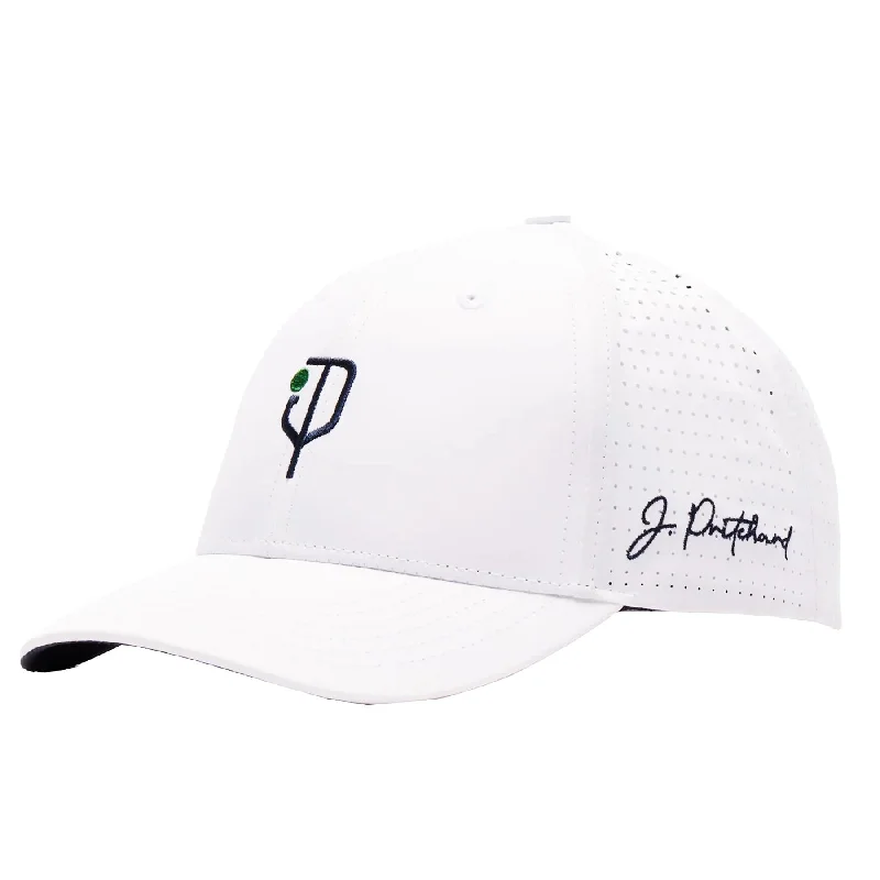 Men's hats breathable green-The Courtside Performance Cap Clubhouse White - 2024