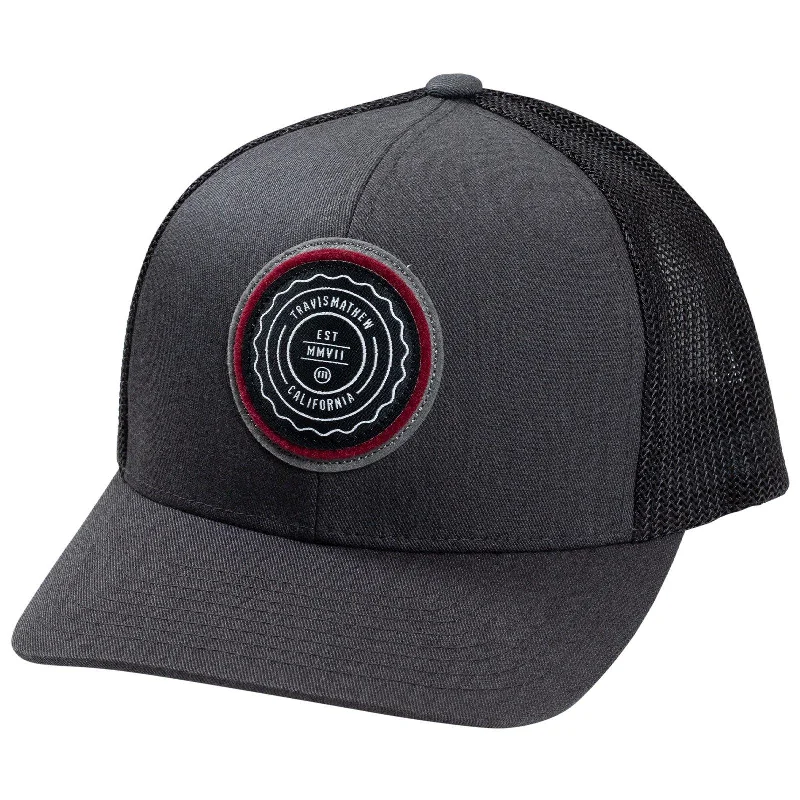 Men's hats casual gray-The Patch Cap Heather Grey Pinstripe - 2024