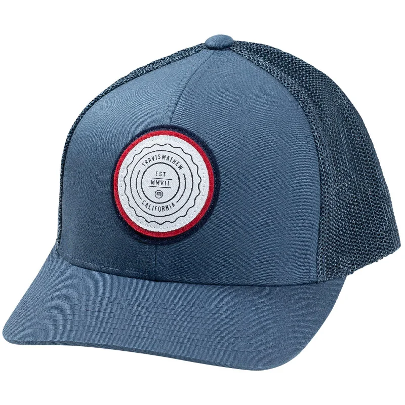 Men's hats trendy white-The Patch Dark Blue - 2024