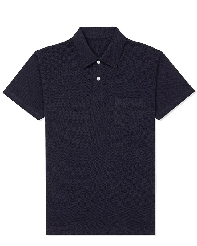 Men's polo shirts lightweight green-Midnight Blue Polo T-shirt