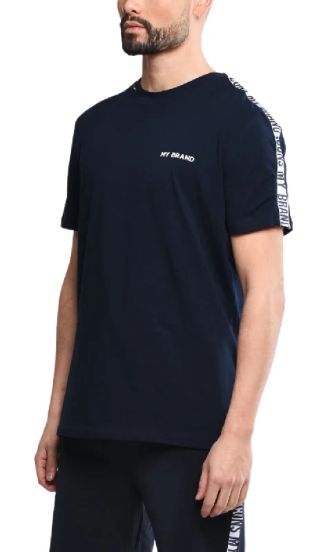 Men's T-shirts casual white-Track T-Shirt Icons Navy | NAVY