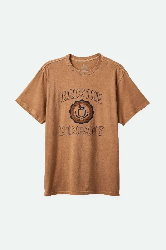 Men's T-shirts comfy gray-University S/S Standard T-Shirt - Tobacco Brown Worn Wash