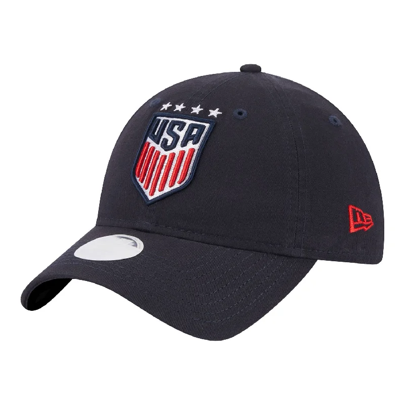 Men's hats warm brown-Women's New Era USWNT 9Twenty Classic Navy Hat