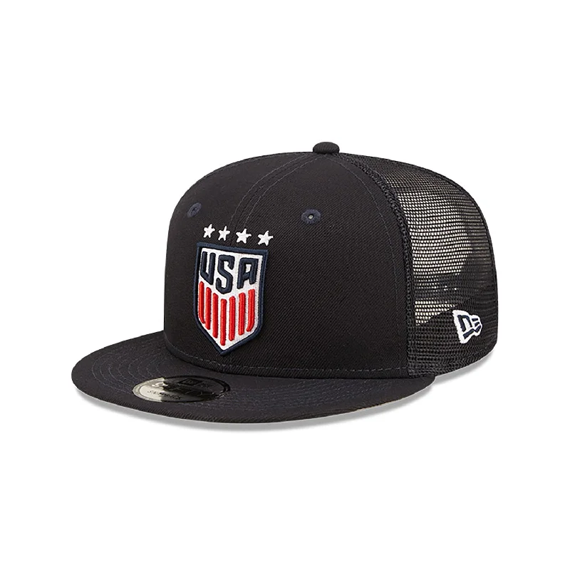 Men's hats durable tan-New Era USWNT 9Fifty Classic Trucker Hat