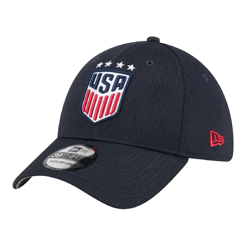 Men's hats stylish brown-Adult New Era USWNT 39Thirty Active Navy Hat