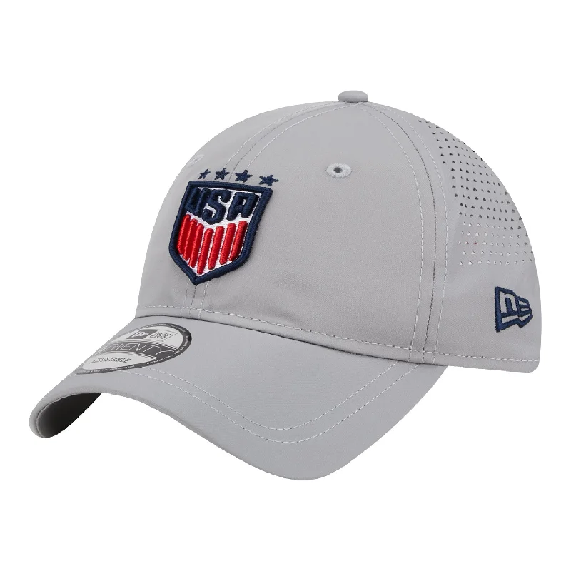 Men's hats classic green-Adult New Era USWNT 9Twenty Active Grey Hat