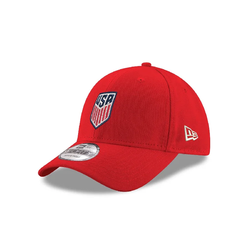 Men's hats stylish green-New Era USMNT 9Forty Red Hat