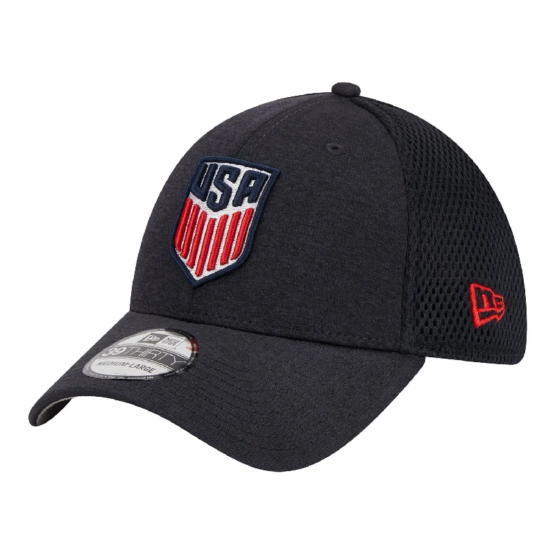 Men's hats trendy gray-Adult New Era USMNT 39Thirty Navy Hat