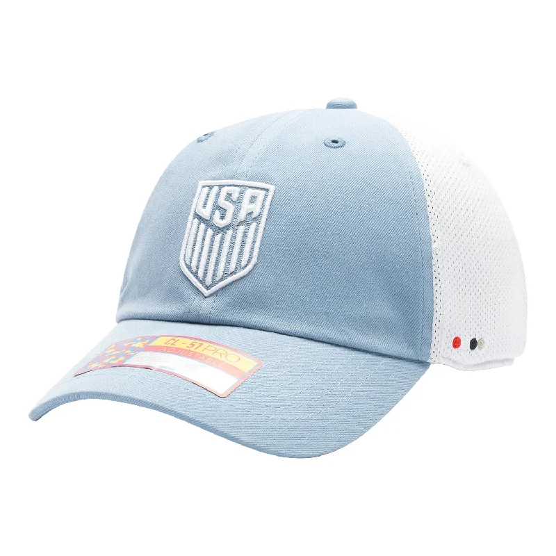 Men's hats casual gray-Adult Fan Ink USMNT Ace 2.0 Classic Blue Hat