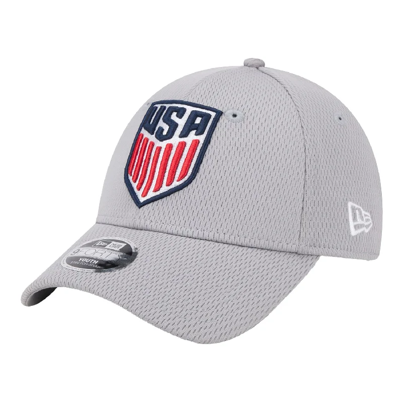 Men's hats warm navy-Youth New Era USMNT 9Forty Victory Grey Hat