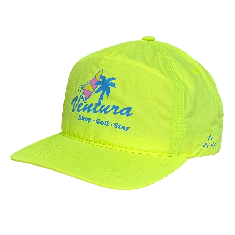 Men's hats trendy navy-Ventura Snapback Cap Lime - 2024