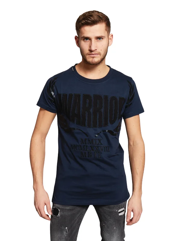 Men's T-shirts durable brown-Warrior T-Shirt Navy | NAVY