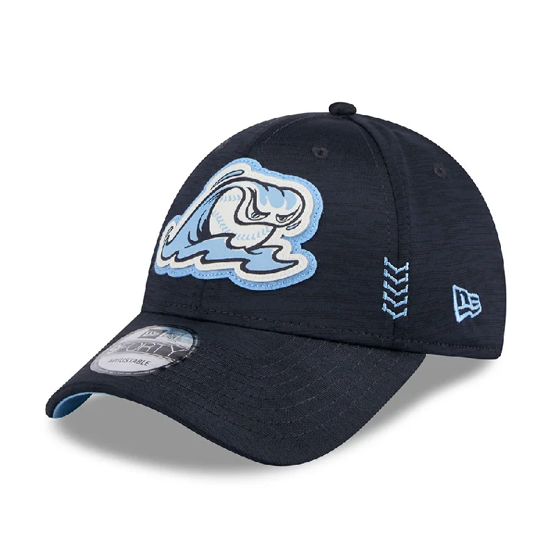 Men's hats trendy white-West Michigan Whitecaps New Era 2024 Clubhouse Collection Youth 9FORTY Cap