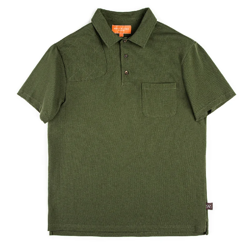 Men's polo shirts lightweight navy-Westley Richards Sporting Polo Evergreen