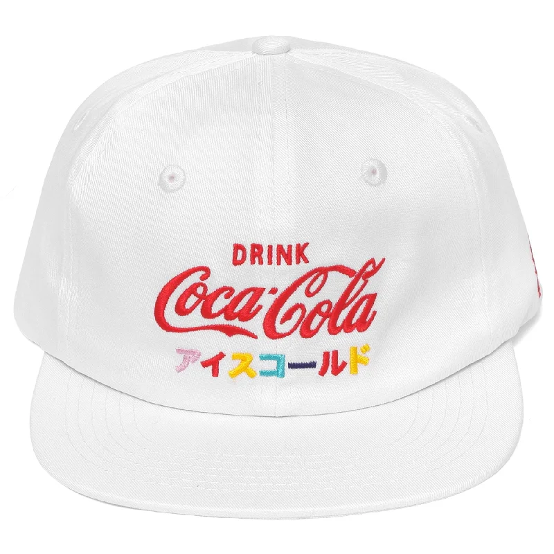 Men's hats breathable navy-x Coca Cola Ice Cold Painters Cap White - AW24