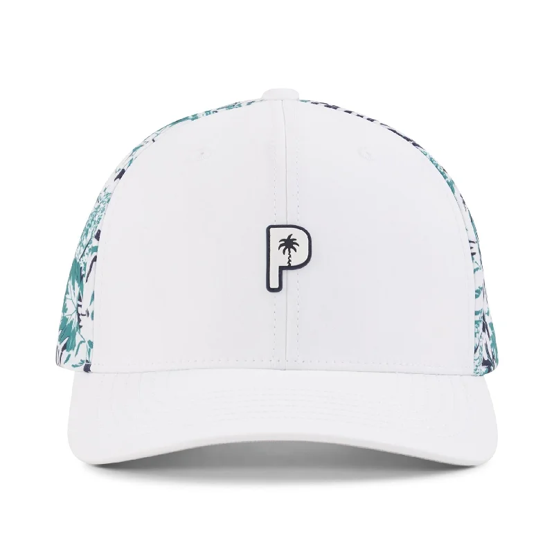 Men's hats everyday green-x PTC Palm Glitch Tech Cap White Glow/Sparkling Green - AW24