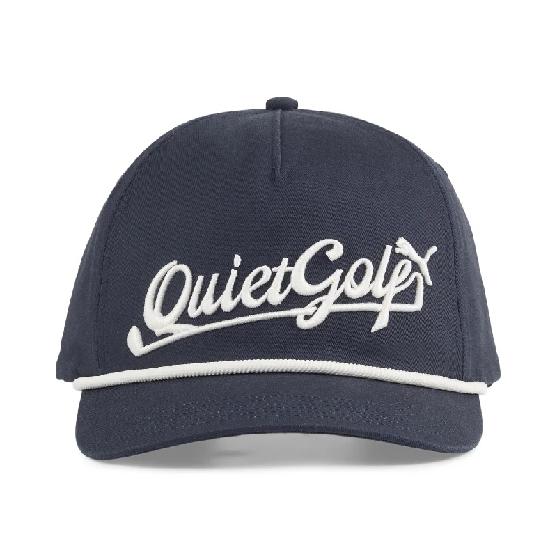 Men's hats casual green-X QGC Rope Cap Dark Night/Warm White - SS24