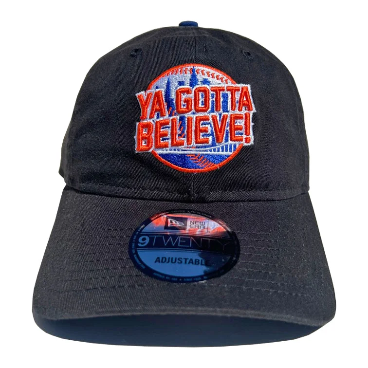 Men's hats trendy navy-Ya Gotta Believe (BLACK) - New Era adjustable