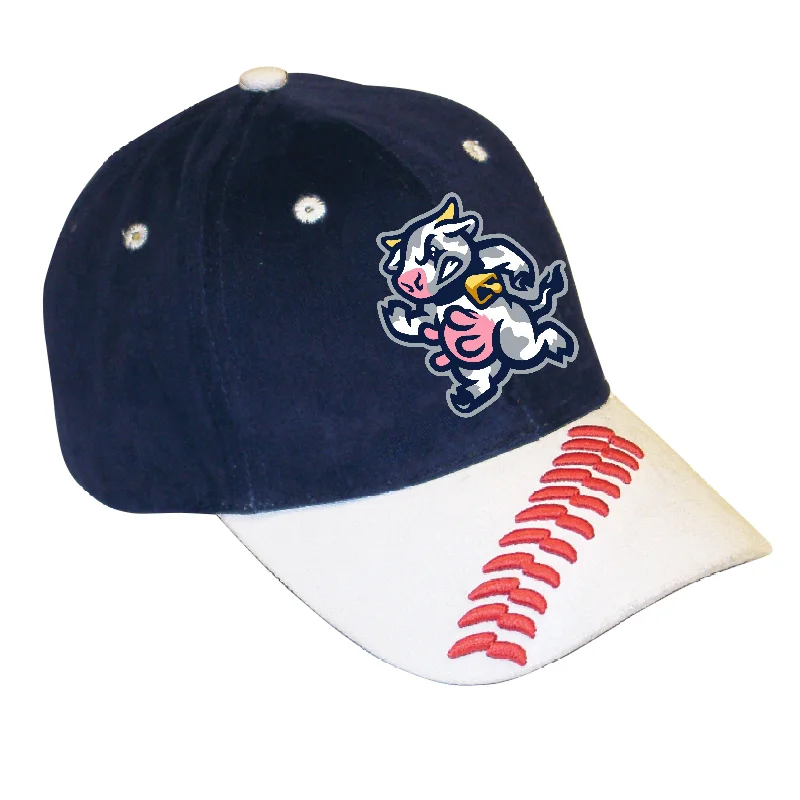 Men's hats durable navy-Youth Udder Tuggers Stitches Cap