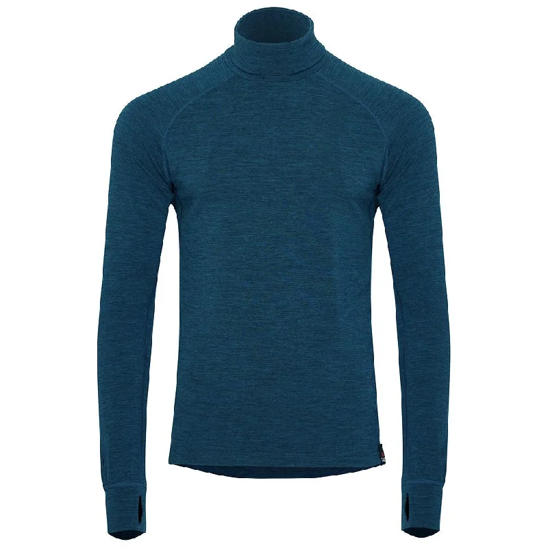 Ladies long-sleeve tops trendy gray-Mens 160 Merino Active Roll Neck (Petrol)