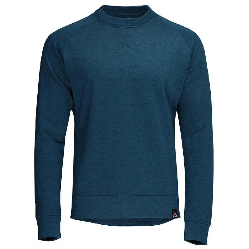 Ladies long-sleeve tops everyday gray-Mens Merino 260 Lounge Sweatshirt (Petrol)