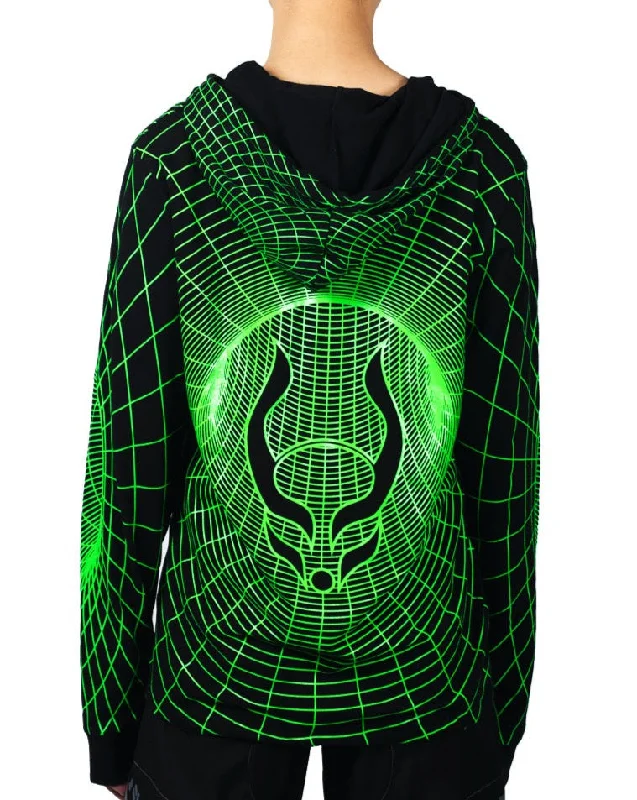 Ladies long-sleeve tops soft tan-MENS WORMHOLE FUTURE HOODIE